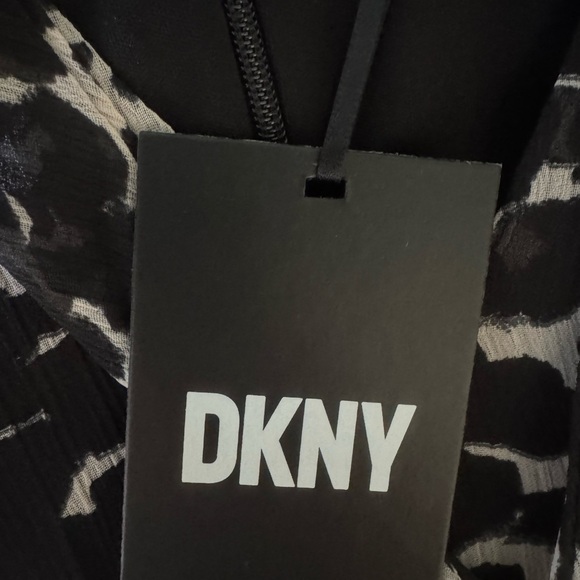 DKNY Animal Print dress Leopard knee length - Picture 6 of 6